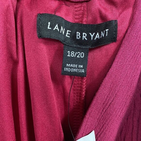 Lane Bryant Colorblock Maxi Dress 18/20 Plus Size Halter Crisscross Back Resort - Picture 10 of 13